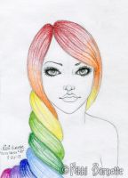 Rainbows in Her Hair - Quick Sketch #30